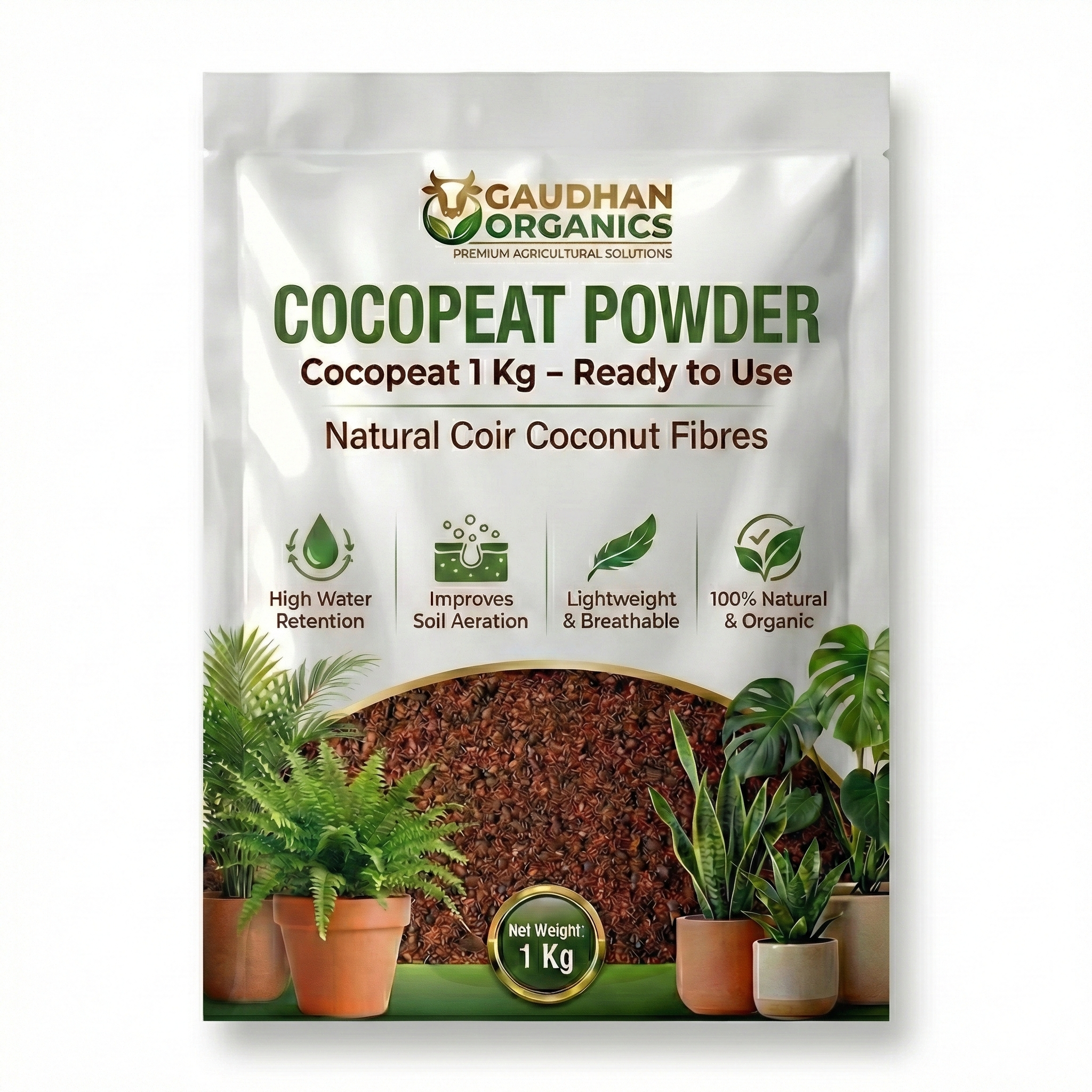 Cocopeat powder gaudhan organics